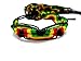 2 Pcs Rasta Friendship Bracelets New Band Tie-on Reggae Carnival Red Green