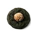 Twisted Knit Beanie Hat with Fox Fur Pom Pom – OLIVE
