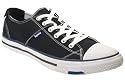 Superdry Super Series Low Damen True Schwarz weiße Leinwand Low Top Sneaker
