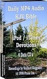Daily MP4 Audio iPod/iTunes Devotions - KJV Bible - 161 hours - (6) CD data disks