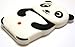 BUKIT CELL 3D Black Panda Silicone Case for iPod Touch 4TH Generation[Bundle - 4 Items: Case, Bukit Cell Cleaning Cloth, Screen Protector and Metallic Stylus Touch Pen ]