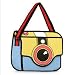 CONNECTWIDE® 3D Bag Multipurpose travel School, College, Stuff Organizer - Flat Design Bag- new 3D hot selling comic camera package fashion 3D woman man 2D Drawing Cartoon birthday gift bag (Random Color & Designs), Canvas Material, 10 Litre RS.699.00
