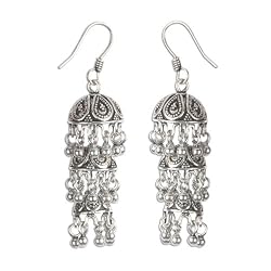 Dangle Earrings Women Silver Jewelry 2.25 inches