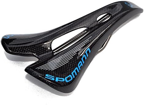 FOYO 3K Carbon Road Bike Bicycle Hollow Saddle Full Carbon Fiber Mountain MTB Cycling Bike Saddles Seat Bicycle Parts (blue)