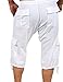 Cotton Natural Bermuda Shorts Long Cargo Summer Beach Cruise Shorts