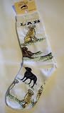 Large Print Labrador Poses Socks Medium For Bare Feet Adult Socks