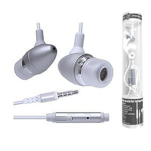 iPhone Noise Canceling Earphones- Silver