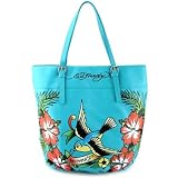 Ed Hardy Tania Tote Bag - Blue