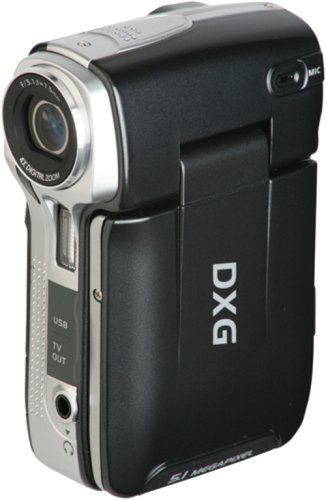 DXG DXG-565VKC 5.0 Megapixel Ultra-Compact Digital Video Camera In Clamshell (Black)