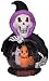Gemmy 2874890 Airblown Inflatable Rotating Globe - Ghosts in Grim Reaper, 6 Feet Tall