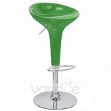 Alpha Contemporary Bombo Style Adjustable Barstool