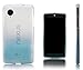 Xcessor Transition Color Flexible TPU Case for LG Nexus 5. With Gradient Silk Thread Texture. Transparent / Light Blue