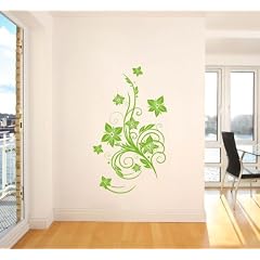 Wandtattoo Farbe: hellgr�n Sehr grosses Format Breite: 60 cm, H�he: 100 cm XXL. Motiv-Nr 6009 Ranke, Decosticker Wandaufkleber Wandsticker Dekoration wiederabl�sbar. G�nstiger als Bilder oder Gem�lde