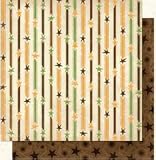 Bo Bunny Press - U Bug Me Collection - 12 x 12 Double Sided Paper - U Bug Me Stars