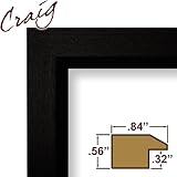 Custom Picture Frame / Poster Frame Complete Real Wood Black Frame (7171610BK)