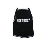 I See Spot's Dog Pet Cotton T-Shirt Tank, Got Treats?, X-Small, Black