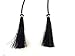 M&F Western Genuine Leather Stampede Strings with Horsehair Tassels, 24