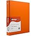 JAM Paper® Designders® - Heavy Duty Cloth Covered Linen Binders - 1 Inch Width - Orange Linen - Sold Individually