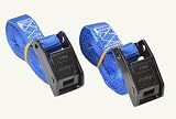 Master Lock 2 Pack Lashing Straps, 2.5M (Colors may vary)