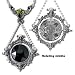 The Obsidian Mirror Necklace 27mm Swarovski Crystal