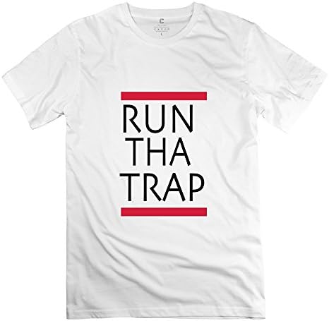 YWT Run Tha Trap Adult T Shirts 100% Cotton Funny White
