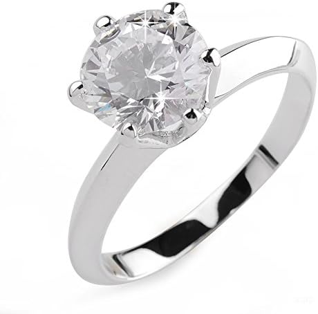 Aiyaya® AAA Swiss Cubic Zirconia Diamond Solitaire Engagement Ring Sz6
