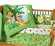 Animals of the Rainforest 4 piece Crib Bedding Set