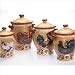 Certified International Golden Rooster 4-Piece Canister Set