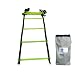Cintz 30 ft adjustable Speed Agility ladder with flat rungs and ladder organizer in a bag, (Ladder splits into two ladders of 15 ft each)
