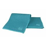 MUkitchen MUmodern Waffle Microfiber Dishcloth, Set of 3, Sea Blue MUkitchen MUmodern Waffle Microfiber Dishcloth, Set of 3, Sea Blue