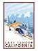 Downhhill Snow Skier, Lake Tahoe, California Premium Poster Print, 24x32