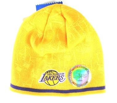 Los Angeles Lakers Yellow Beanie Hat