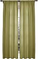 Maytex Diamond Waffle Window Curtain, Sage