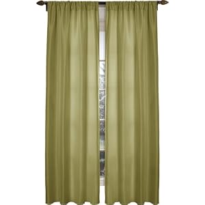 Maytex Diamond Waffle Window Curtain, Sage