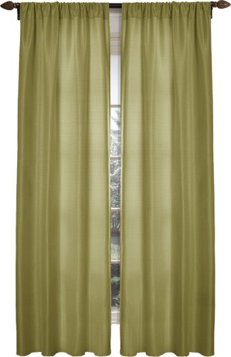 Maytex Diamond Waffle Window Curtain, Sage