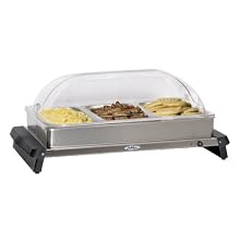 BroilKing NBS-3RT Professional Triple Buffet Server with Rolltop Lids