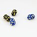 Blue yellow,navy blue yellow economics silk knot Cufflinks for men with Gift Box case Y&G Ten pair of Silk Cufflinks C7147