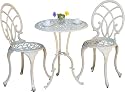 BEST Anacapa Cast Aluminum Bistro Set, Sand Finish