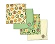 Jungle Babies Flannel Receiving Blankets - Set of 4