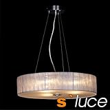S-Luce P0833B Twine H&auml;ngeleuchte 3-flammig, &oslash; 50 cm, H&ouml;he 12 cm , silber
