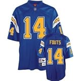 San Diego Chargers Dan Fouts #14 Premier Jersey Blue (Large)