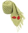 Handmade PURE Alpaca Natural Fiber Scarf - Ultra Soft in Vintage Green Beauty (100% Knitted By Hand)