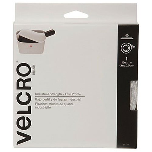 VELCRO Brand - Industrial Strength Low Profile - 10  x 1" Tape - Black