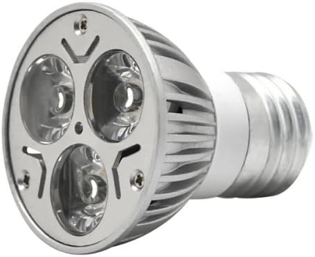 Uoften 3W 3x1W AC 110V-220V White 3 LED E27 Energy Saving Downlight Lamp Bulb