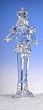 17.5" Icy Crystal Decorative Drummer Christmas Nutcracker