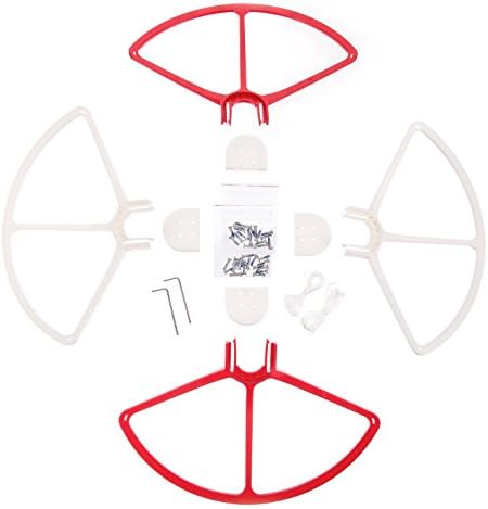 Cazul Goods DJI Phantom Propeller Guard for DJI Phantom Series - Set of 4 - RED &amp; WHITE