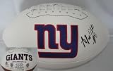Antrel Rolle Hand Signed New York Giants Logo Football - Autographed College Footballs
