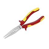 uxcell　絶縁ロングノーズプライヤー　絶縁プライヤー　金属　プラスチック　1000V　BOOHER　200x60x30mm