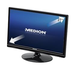 Medion Akoya P57005 68,6cm (27 Zoll) widescreen LCD Monitor (HDMI,DVI,VGA, Kontrastverh�ltnis 60000:1, 2ms Reaktionszeit) schwarz