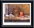 Art Poster Metal Framed Print - Silver & Copper Tins - Artist: Deborah Chabrian- Poster Size: 5 X 7